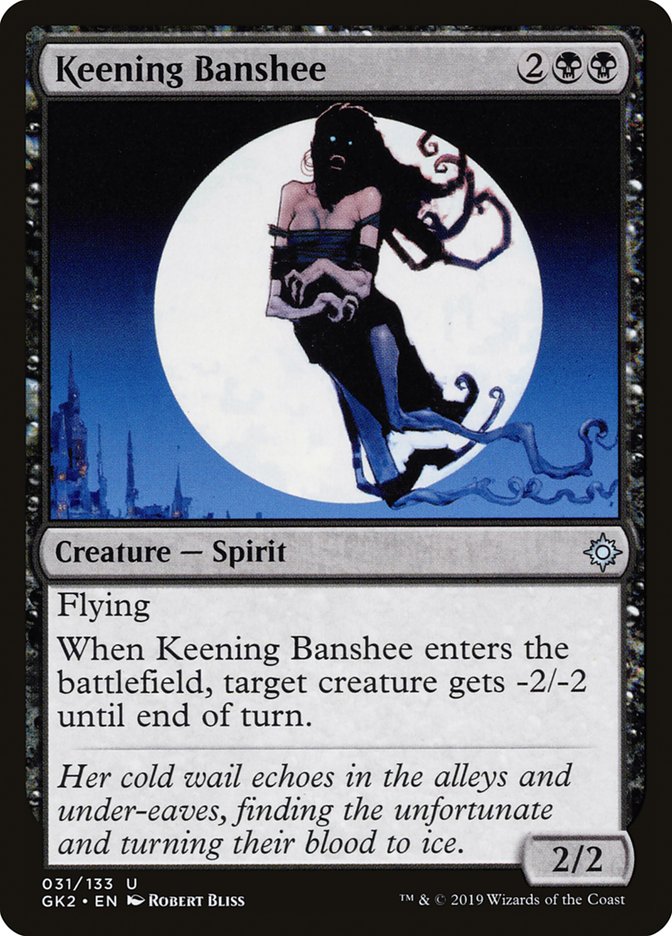 Keening Banshee [Ravnica Allegiance Guild Kit] Magic: The Gathering