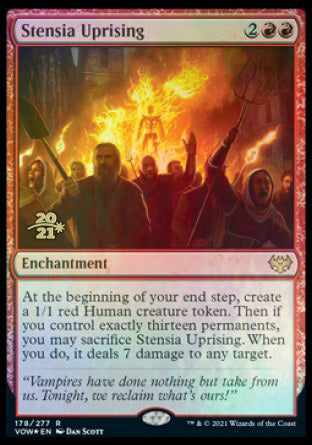 Stensia Uprising [Innistrad: Crimson Vow Prerelease Promos] Magic: The Gathering
