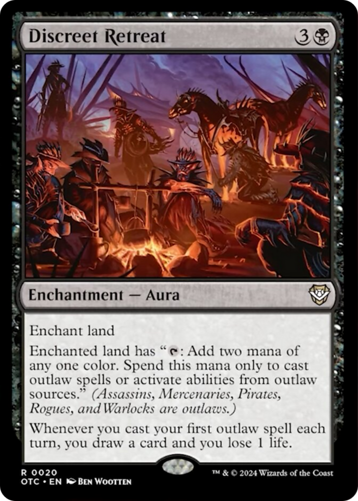 Discreet Retreat [Outlaws of Thunder Junction Commander] Magic: The Gathering