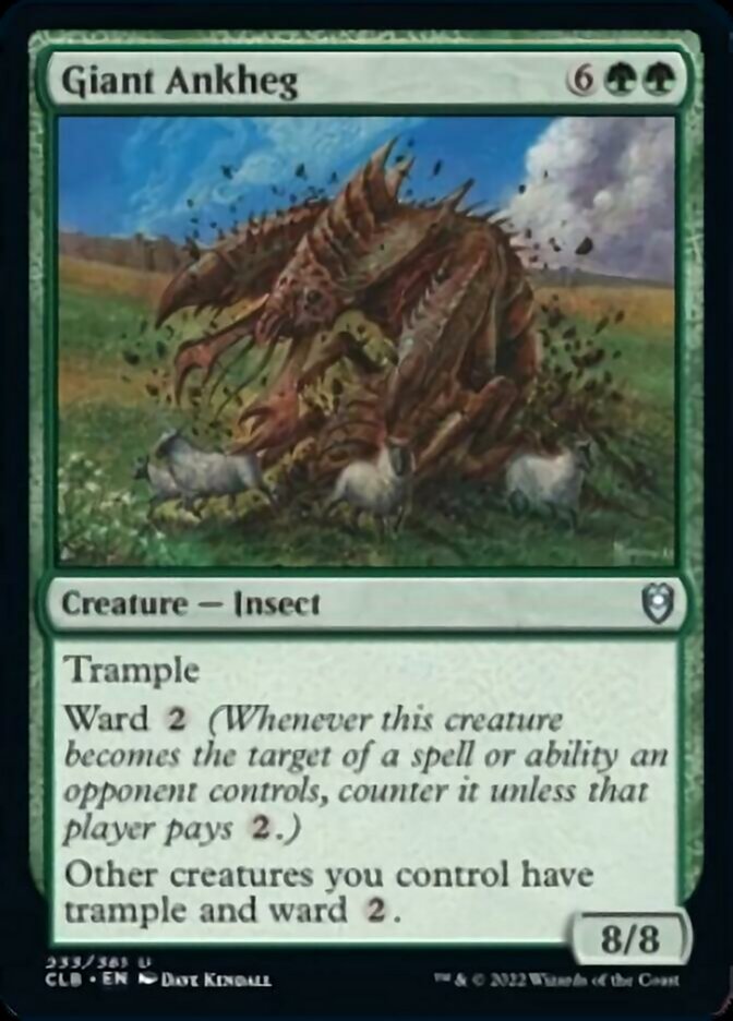 Giant Ankheg [Commander Legends: Battle for Baldur's Gate] Magic: The Gathering