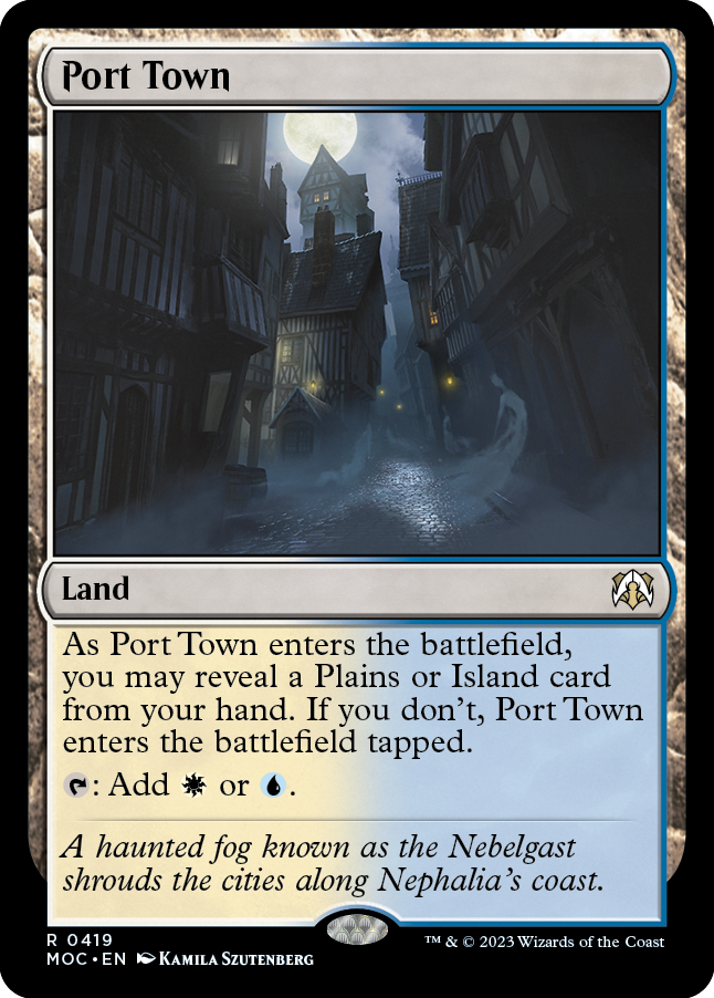 Port Town [March of the Machine Commander] Magic: The Gathering