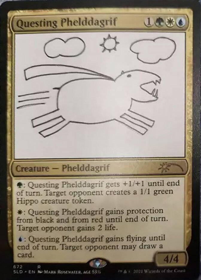 Questing Phelddagrif (672) [Secret Lair Drop Promos] Magic: The Gathering