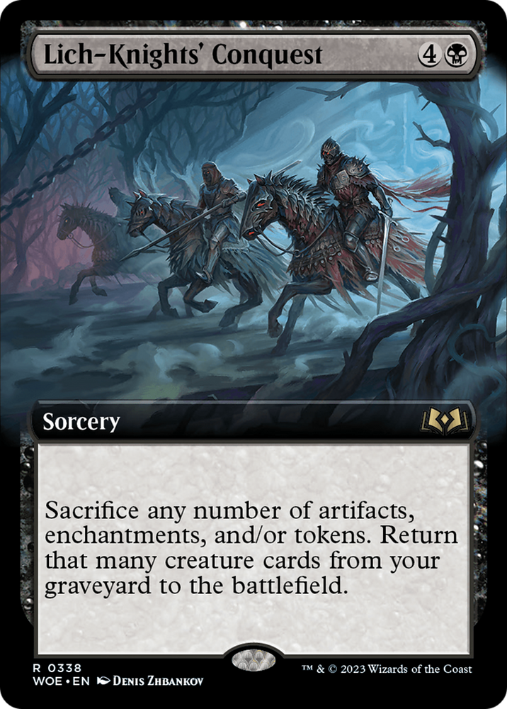 Lich-Knights' Conquest (Extended Art) [Wilds of Eldraine] Magic: The Gathering