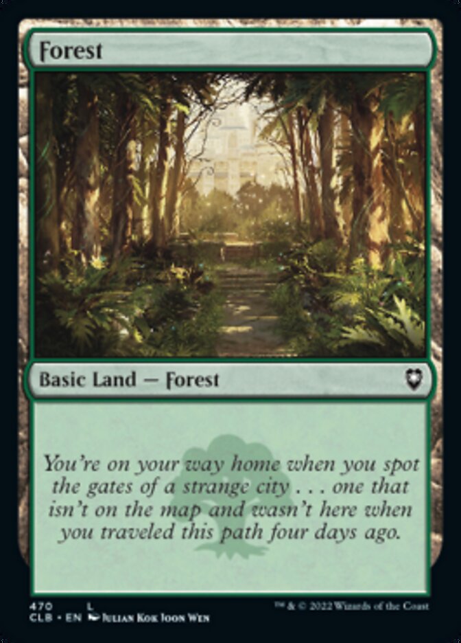Forest (470) [Commander Legends: Battle for Baldur's Gate] Magic: The Gathering