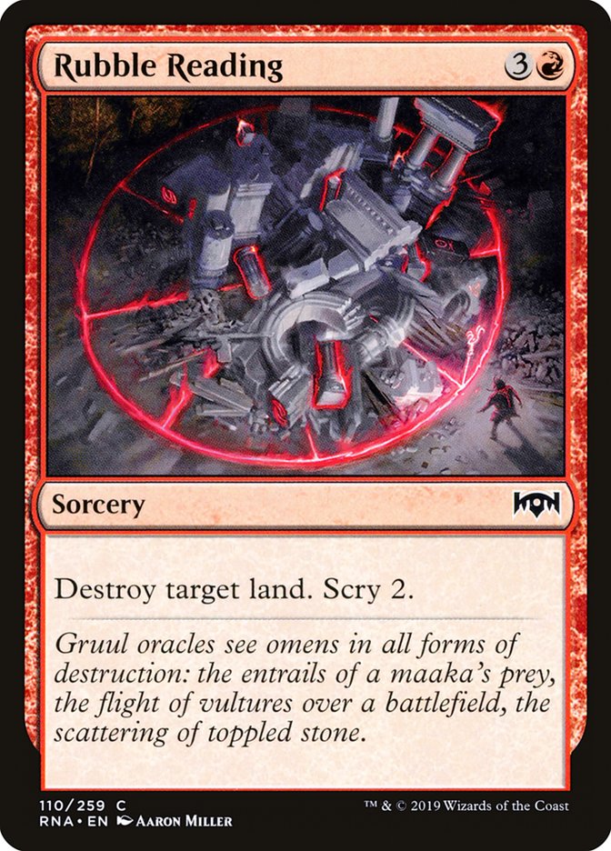 Rubble Reading [Ravnica Allegiance] Magic: The Gathering