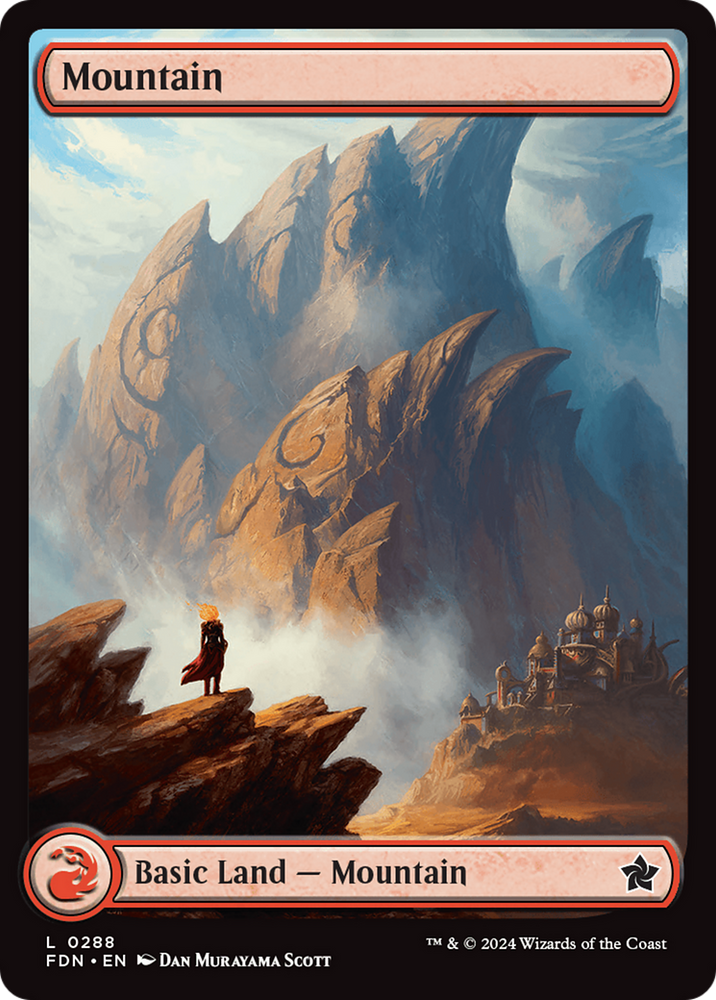 Mountain (0288) [Foundations] Magic: The Gathering