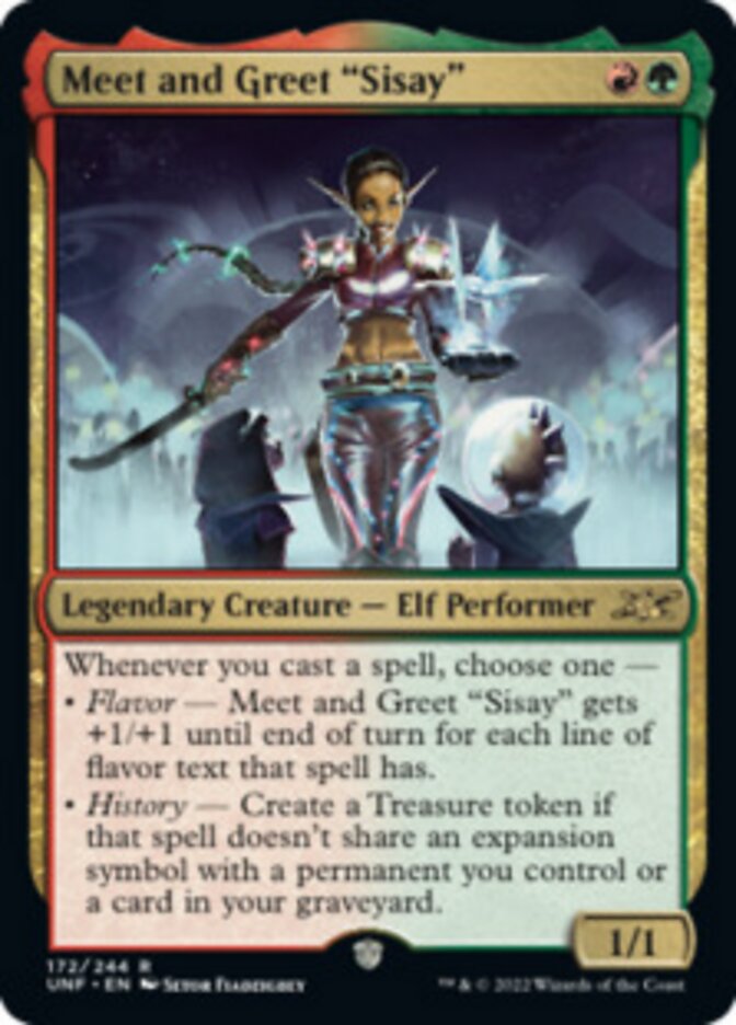 Meet and Greet "Sisay" [Unfinity] Magic: The Gathering