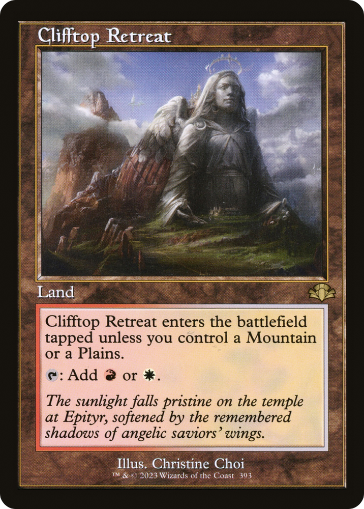 Clifftop Retreat (Retro) [Dominaria Remastered] Magic: The Gathering