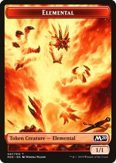 Elemental // Satyr Double-Sided Token [Challenger Decks 2020 Tokens] Magic: The Gathering