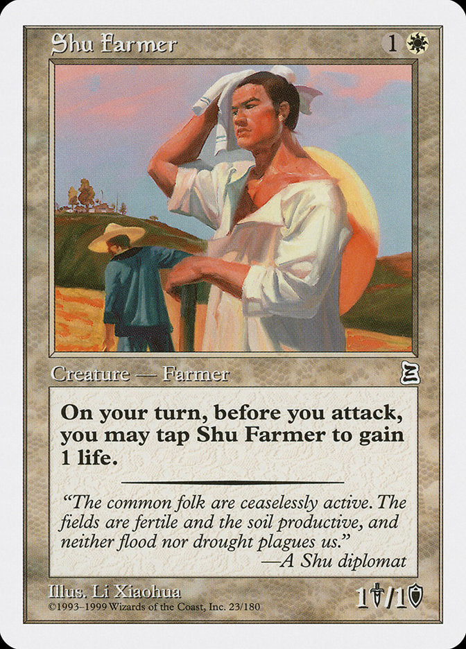 Shu Farmer [Portal Three Kingdoms] Magic: The Gathering