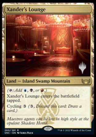 Xander's Lounge (Promo Pack) [Streets of New Capenna Promos] Magic: The Gathering