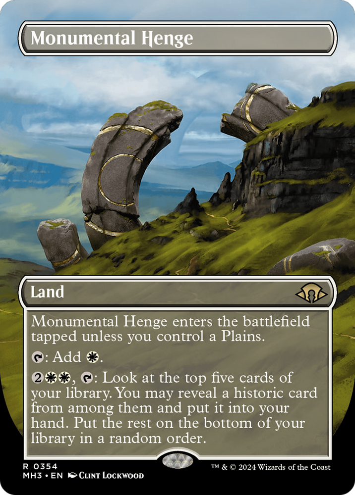 Monumental Henge (Borderless) [Modern Horizons 3] Magic: The Gathering