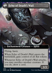 Tribute to Horobi // Echo of Death's Wail (Extended Art) [Kamigawa: Neon Dynasty] Magic: The Gathering