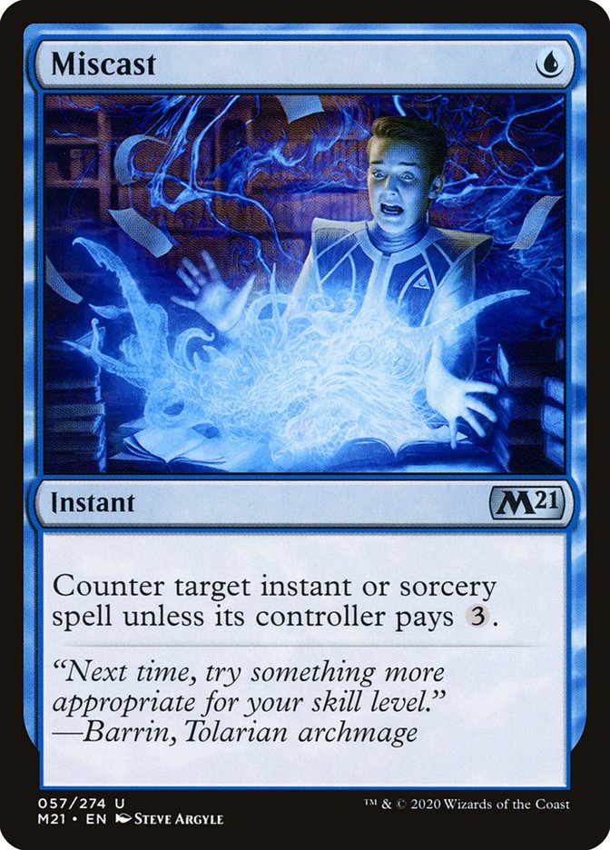 Miscast [Core Set 2021] Magic: The Gathering