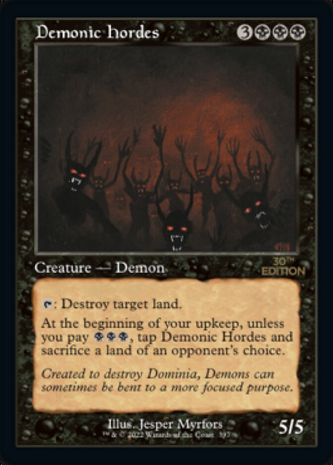 Demonic Hordes (Retro) [30th Anniversary Edition] Magic: The Gathering