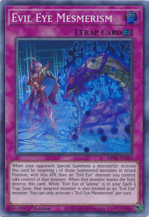 Evil Eye Mesmerism [MP20-EN243] Super Rare - Yugioh Cards For Your TCG Needs!