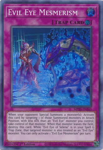 Evil Eye Mesmerism [MP20-EN243] Super Rare - Yugioh Cards For Your TCG Needs!