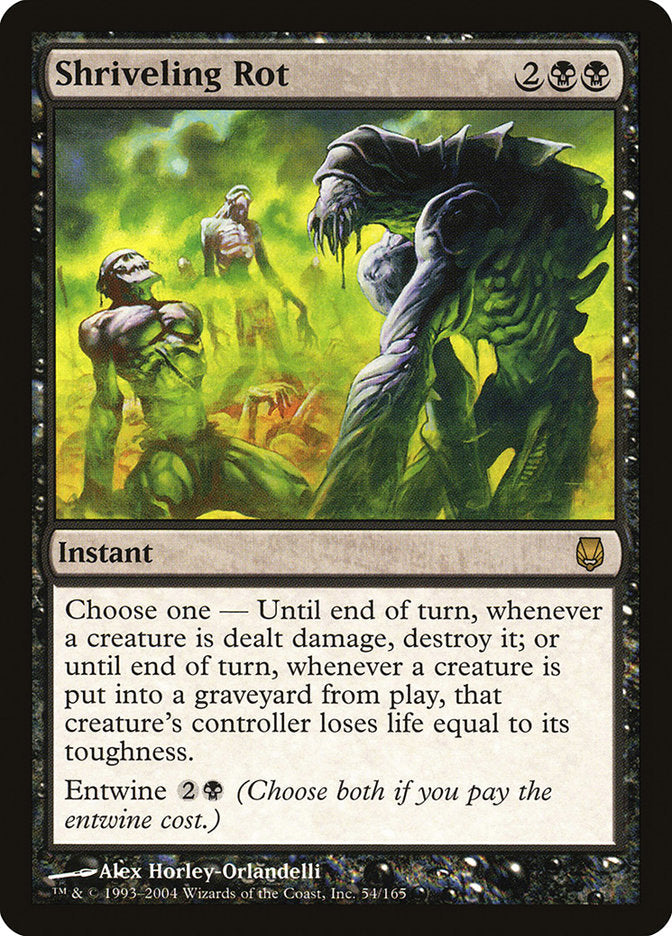 Shriveling Rot [Darksteel] Magic: The Gathering