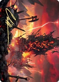 Immersturm Skullcairn Art Card (Gold-Stamped Signature) [Kaldheim Art Series] Magic: The Gathering