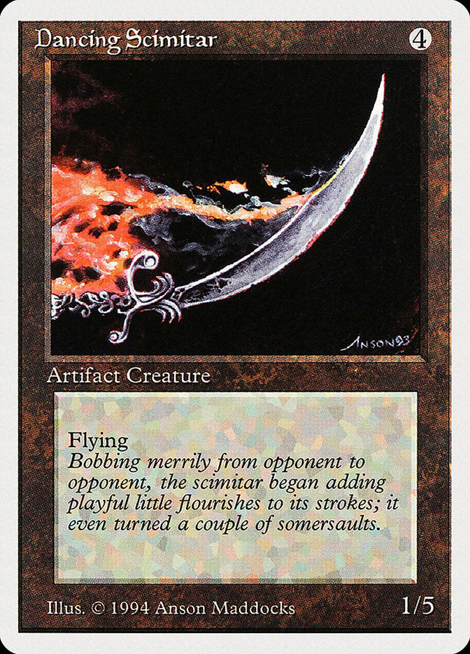 Dancing Scimitar [Summer Magic / Edgar] Magic: The Gathering