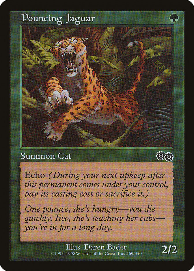 Pouncing Jaguar [Urza's Saga] Magic: The Gathering