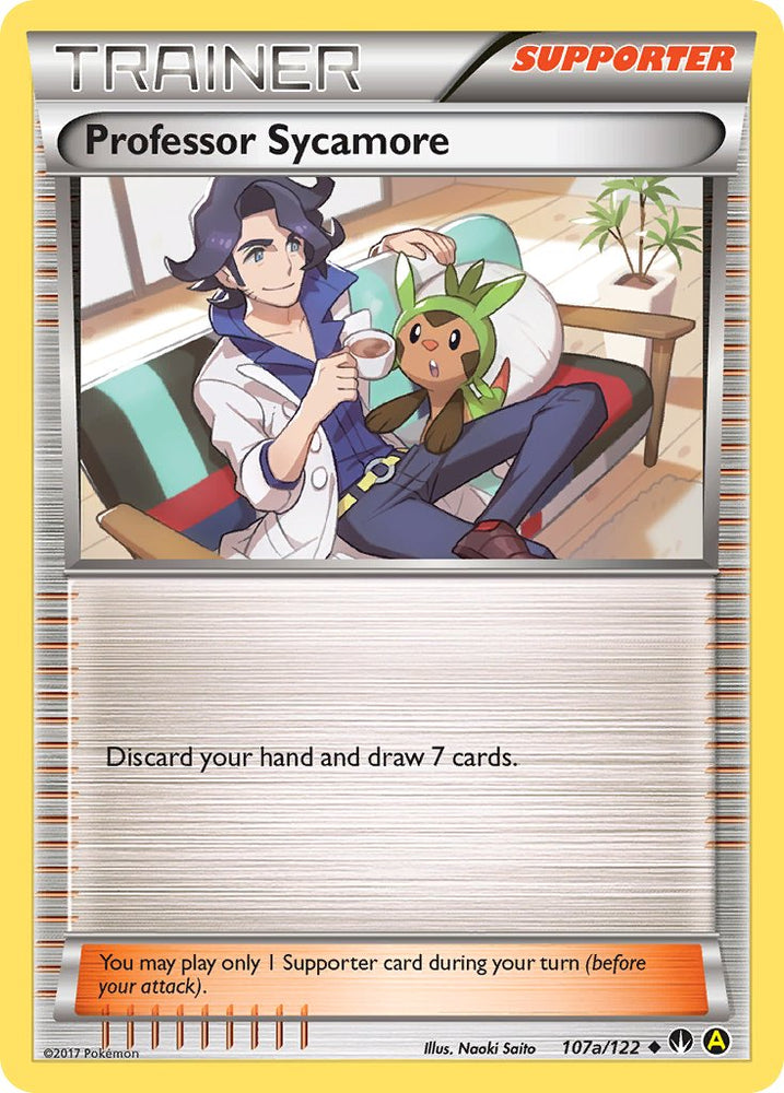 Professor Sycamore (107a/122) [Alternate Art Promos] Pokémon