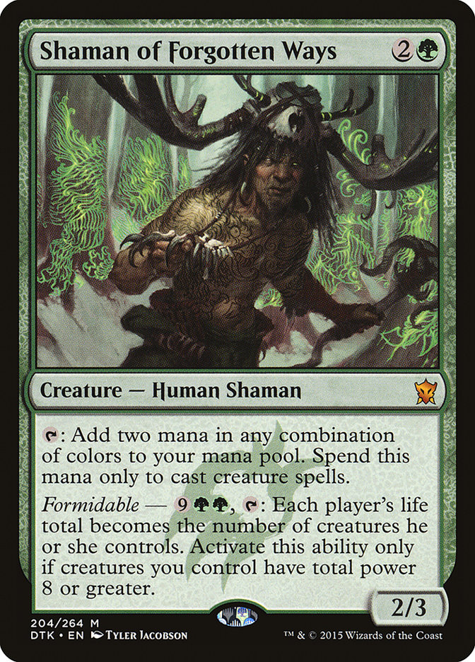 Shaman of Forgotten Ways [Dragons of Tarkir] Magic: The Gathering