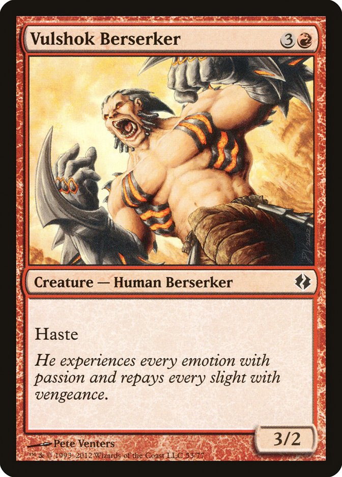 Vulshok Berserker [Duel Decks: Venser vs. Koth] Magic: The Gathering