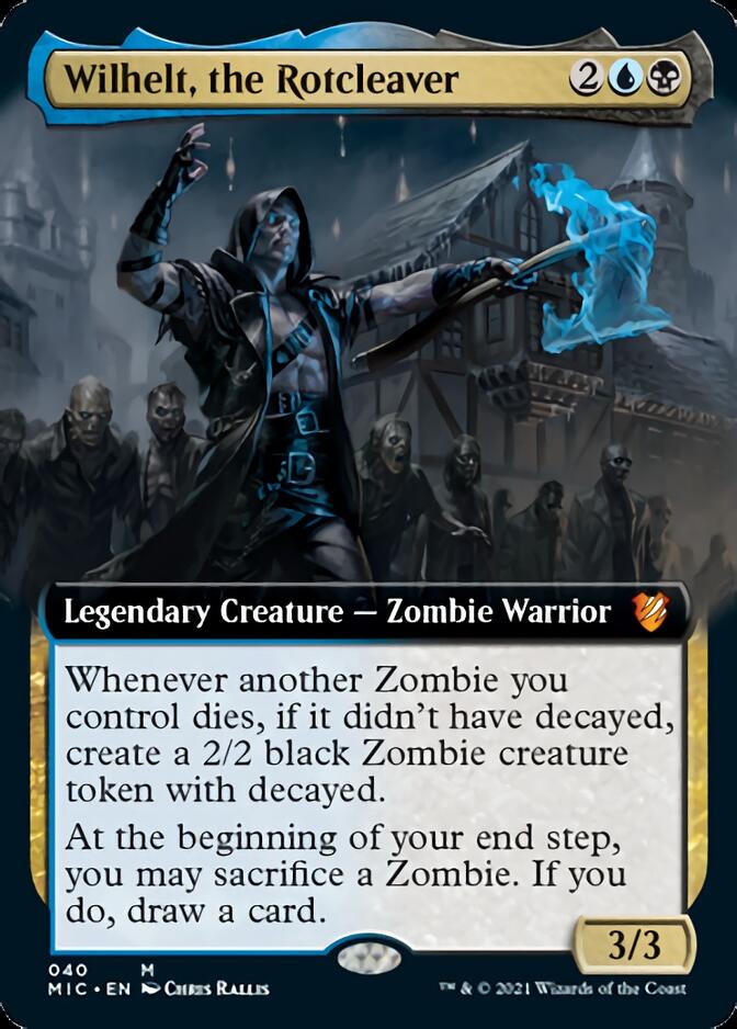 Wilhelt, the Rotcleaver (Extended Art) [Innistrad: Midnight Hunt Commander] Magic: The Gathering