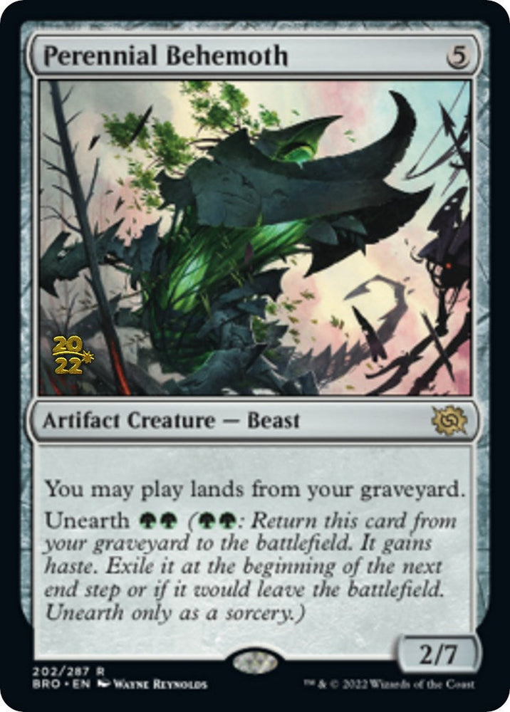 Perennial Behemoth [The Brothers' War Prerelease Promos] Magic: The Gathering