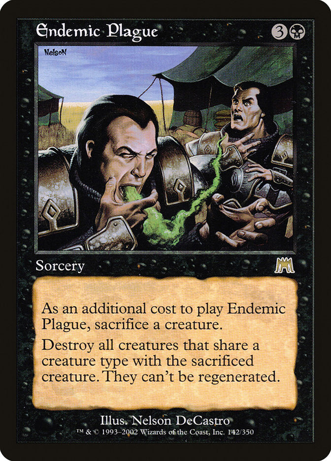 Endemic Plague [Onslaught] Magic: The Gathering