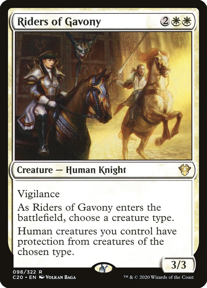 Riders of Gavony [Commander 2020] Magic: The Gathering