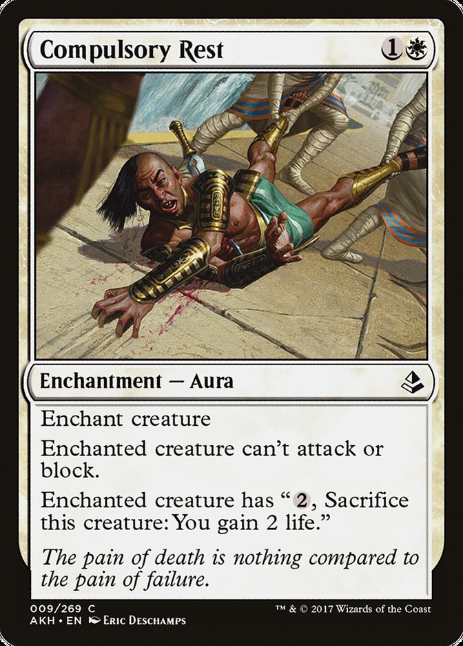 Compulsory Rest [Amonkhet] Magic: The Gathering