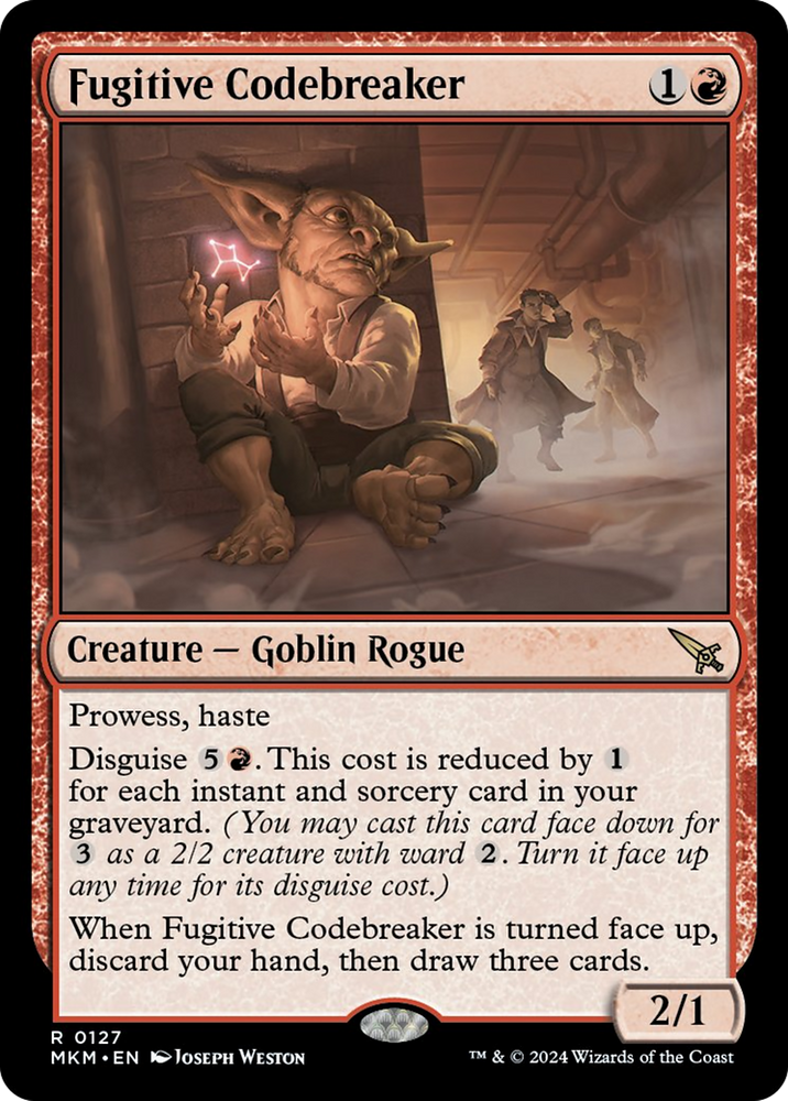 Fugitive Codebreaker [Murders at Karlov Manor] Magic: The Gathering