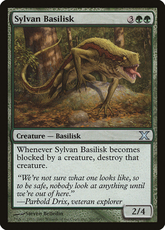 Sylvan Basilisk [Tenth Edition] Magic: The Gathering