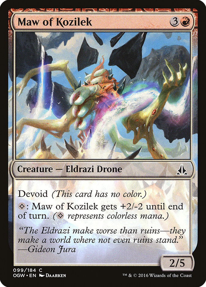 Maw of Kozilek [Oath of the Gatewatch] Magic: The Gathering