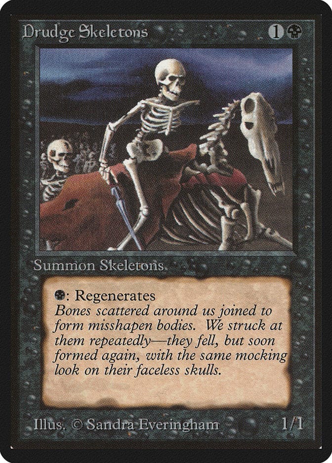 Drudge Skeletons [Beta Edition] Magic: The Gathering