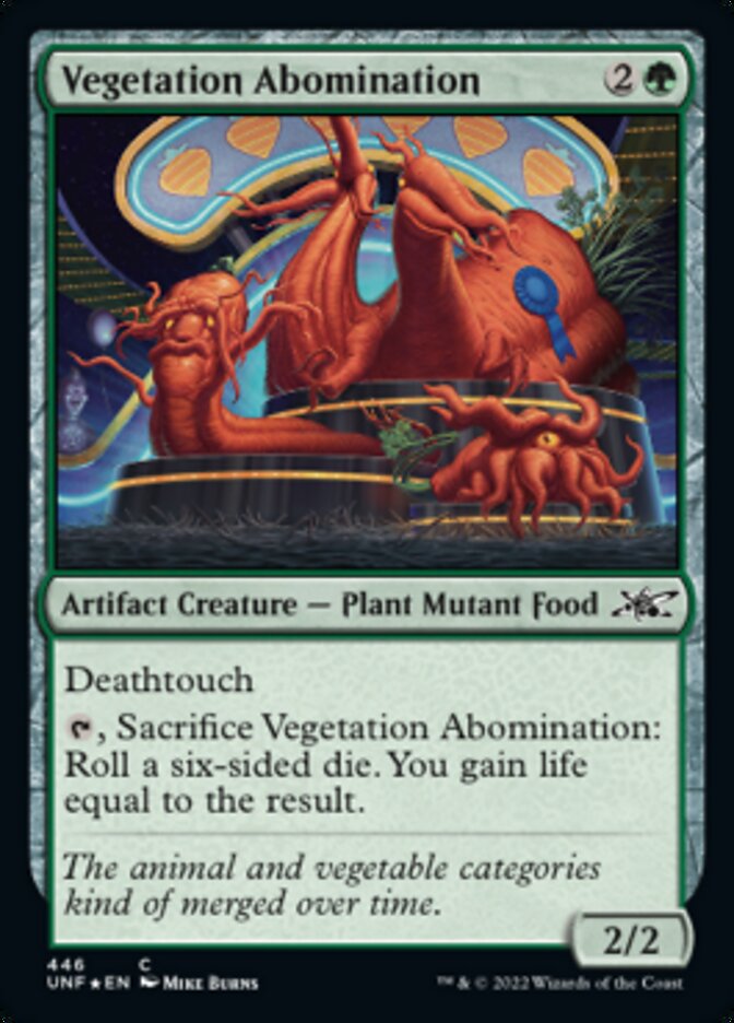 Vegetation Abomination (Galaxy Foil) [Unfinity] Magic: The Gathering