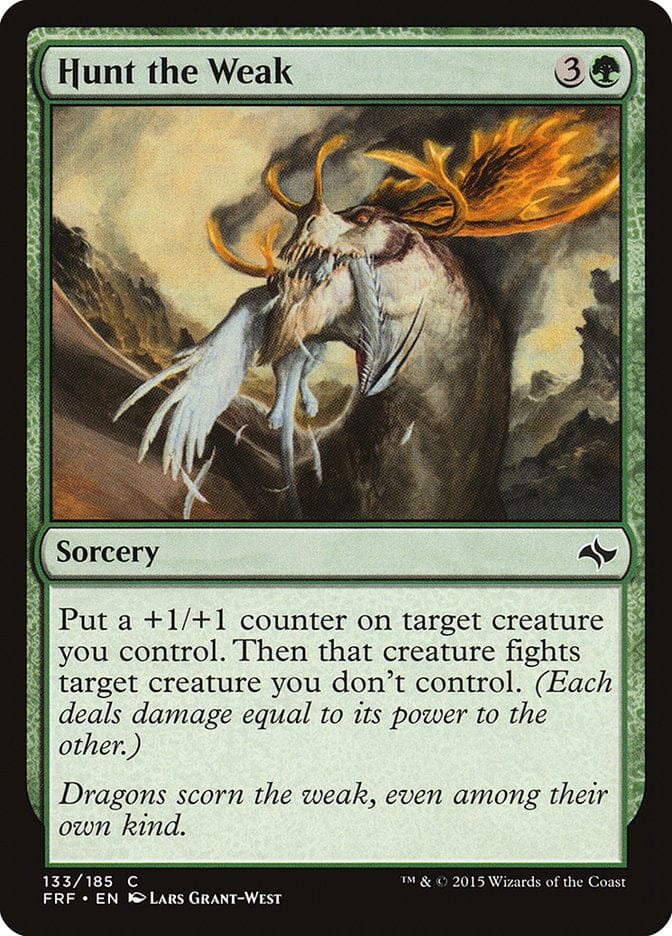 Hunt the Weak [Fate Reforged] Magic: The Gathering