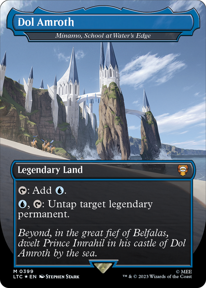 Dol Amroth - Minamo, School at Water's Edge (Surge Foil Realms and Relics) [The Lord of the Rings: Tales of Middle-Earth Commander] Magic: The Gathering