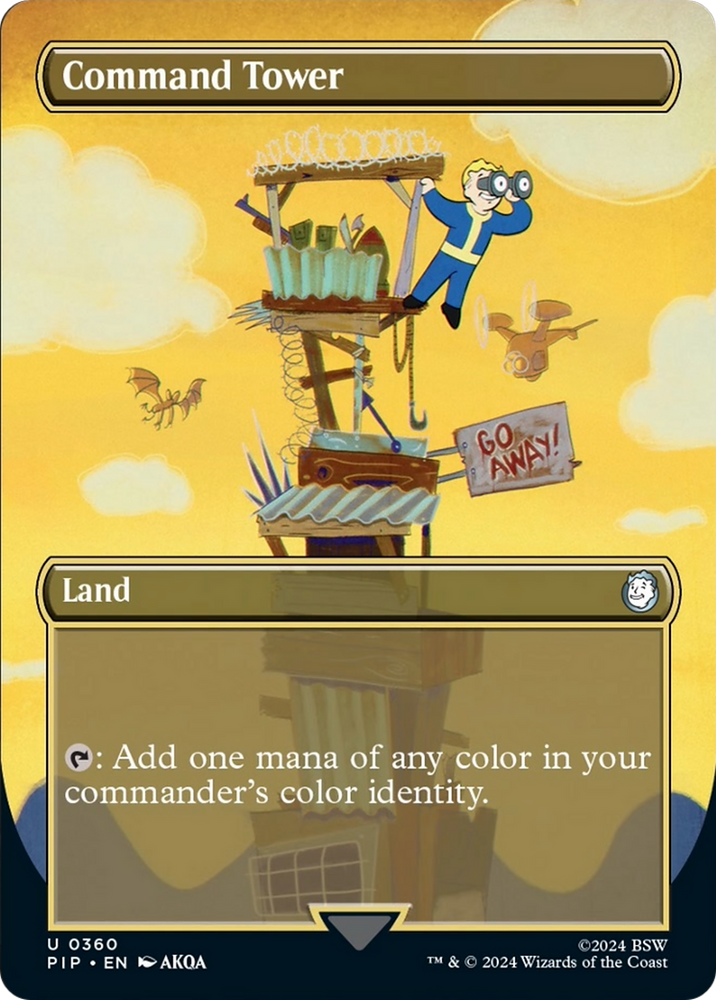 Command Tower (Borderless) [Fallout] Magic: The Gathering