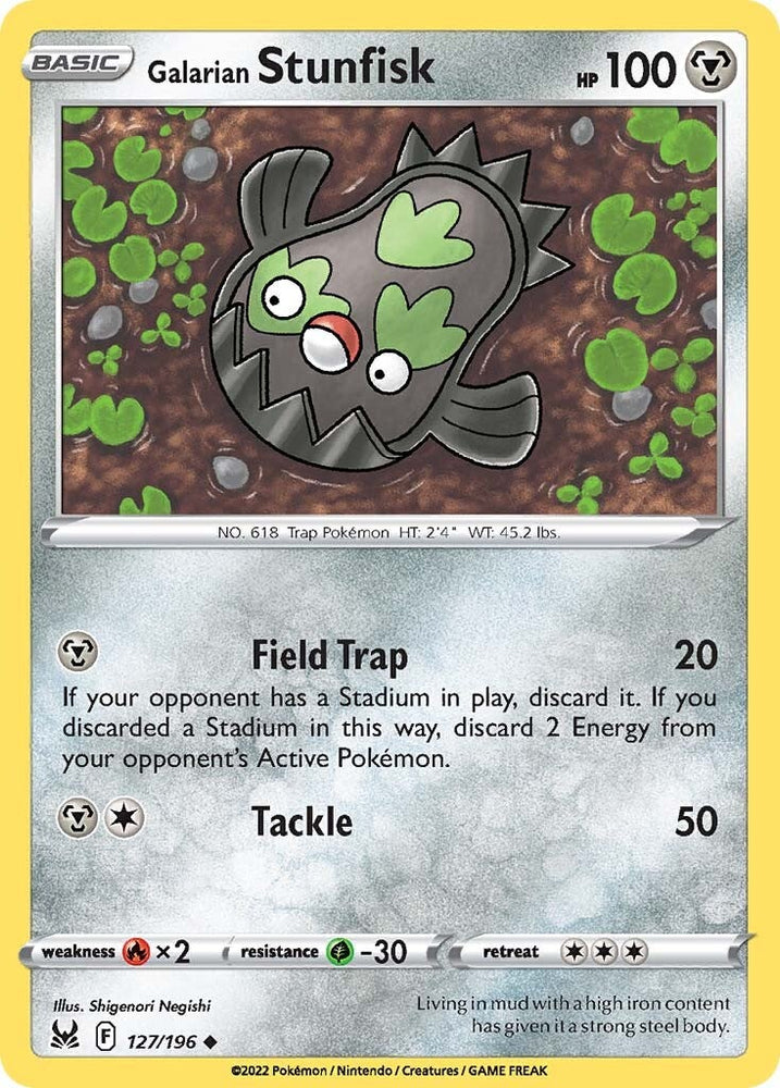 Galarian Stunfisk (127/196) [Sword & Shield: Lost Origin] Pokémon
