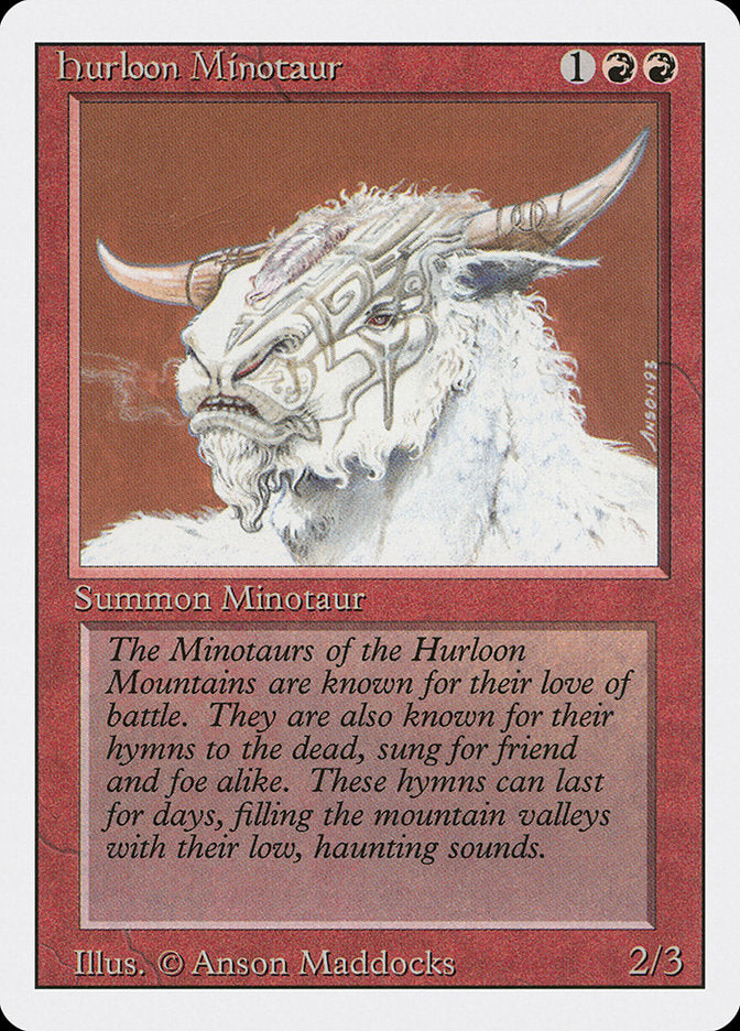 Hurloon Minotaur [Revised Edition] Magic: The Gathering