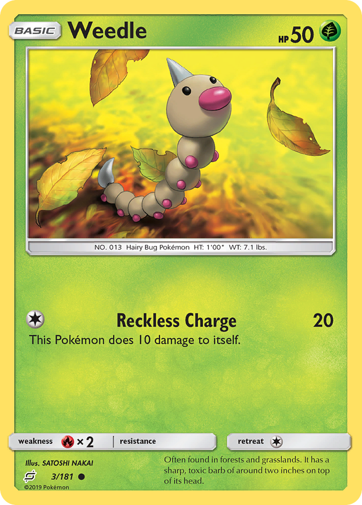 Weedle (3/181) [Sun & Moon: Team Up] Pokémon