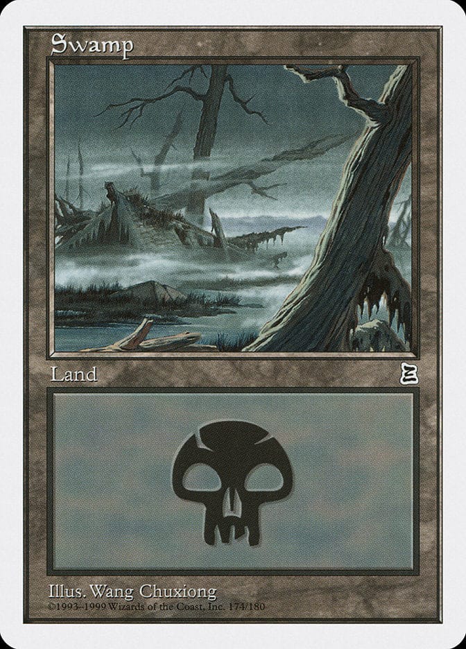 Swamp (174) [Portal Three Kingdoms] Magic: The Gathering
