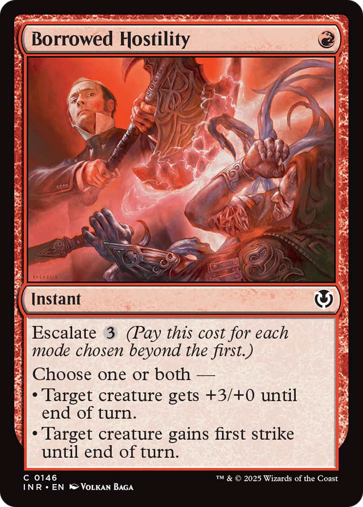 Borrowed Hostility [Innistrad Remastered] Magic: The Gathering