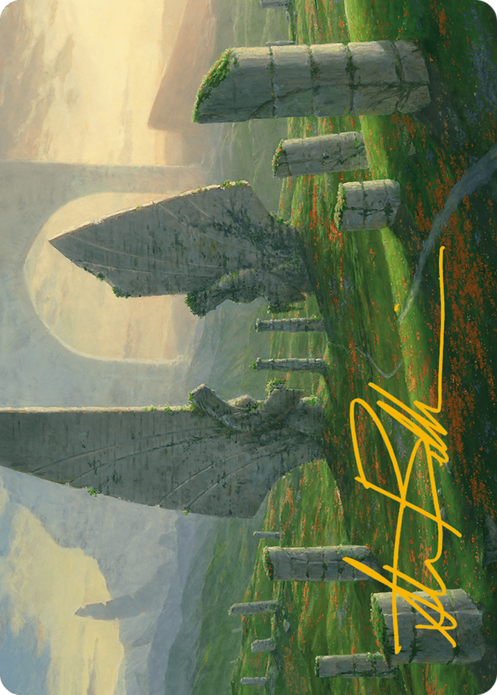 Monumental Henge Art Card (Gold-Stamped Signature) [Modern Horizons 3 Art Series] Magic: The Gathering