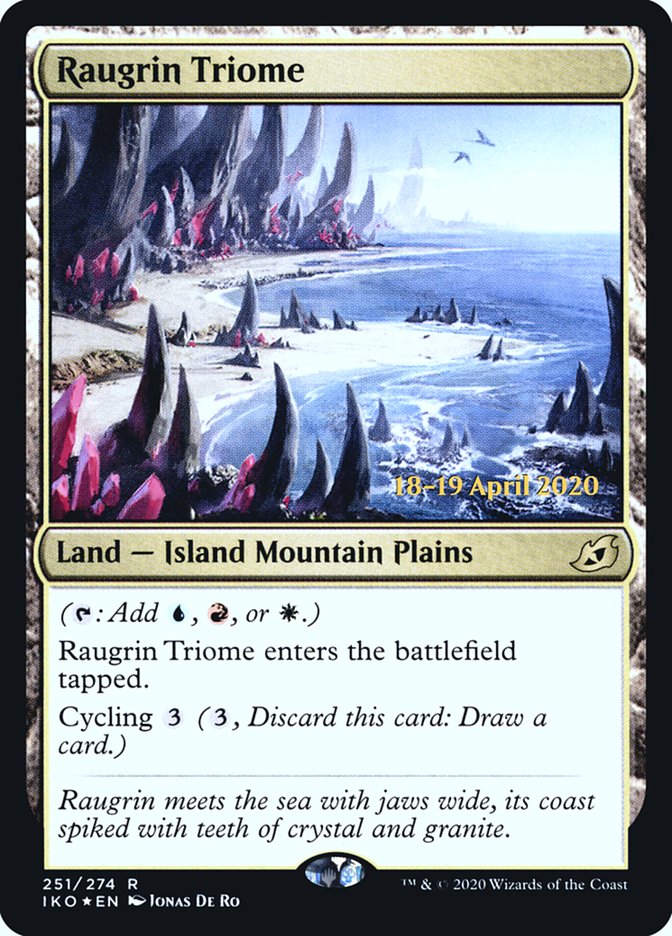 Raugrin Triome [Ikoria: Lair of Behemoths Prerelease Promos] Magic: The Gathering