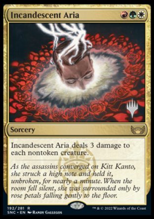 Incandescent Aria (Promo Pack) [Streets of New Capenna Promos] Magic: The Gathering