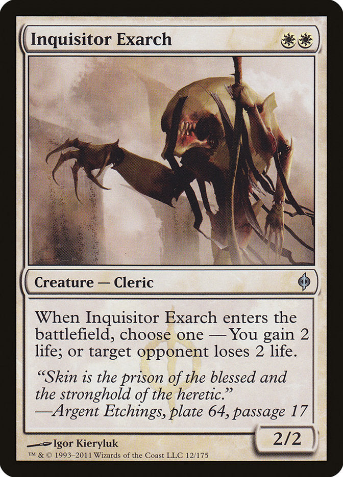 Inquisitor Exarch [New Phyrexia] Magic: The Gathering